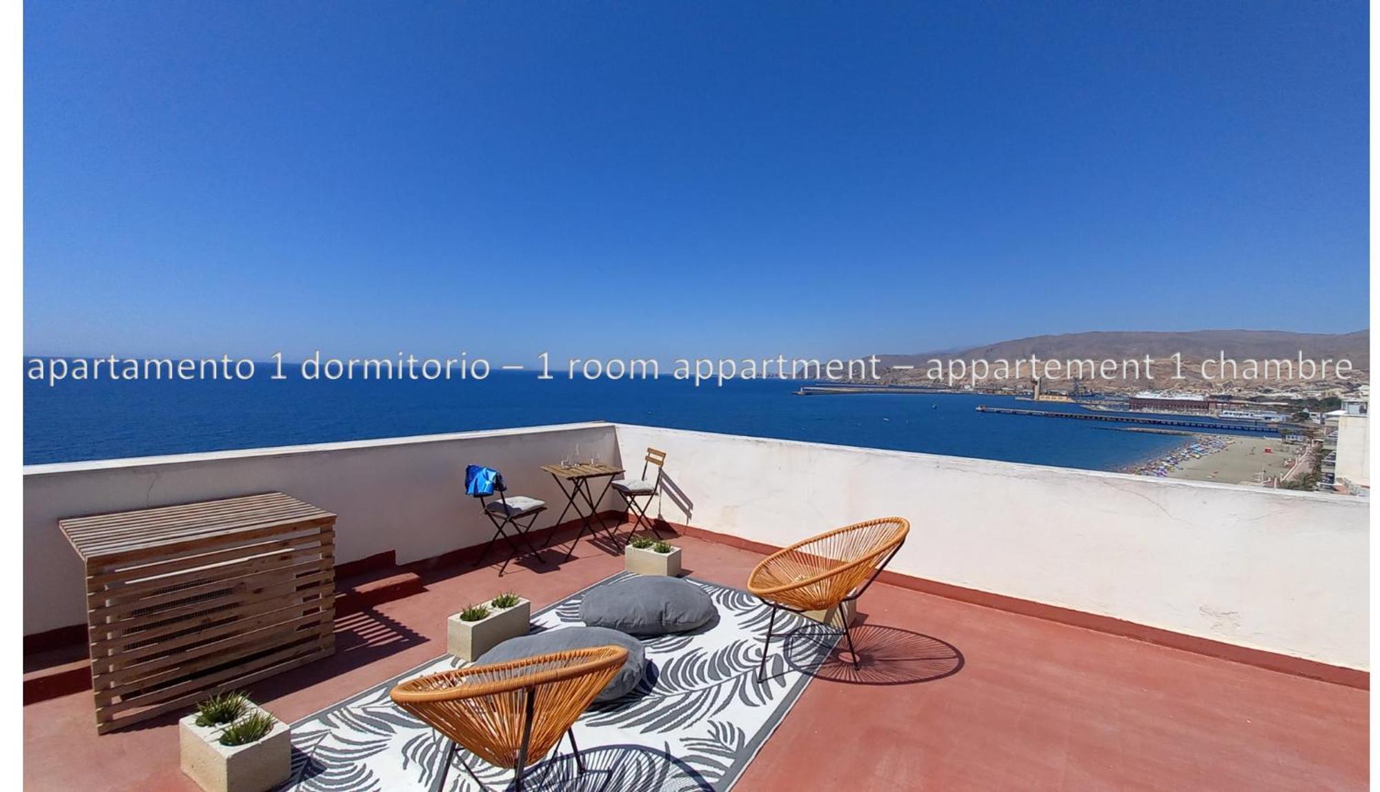 Increible Atico Con Vistas A La Bahia De Almería Exterior foto